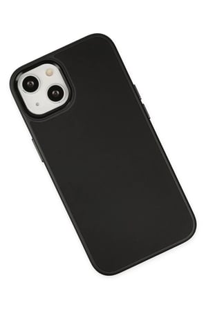 Apple iPhone 14 Plus Uyumlu Kılıf Asya Deri Silikon - Siyah