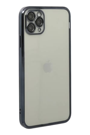 Apple iPhone 11 Pro Uyumlu Kılıf Lensli Silikon - Siyah