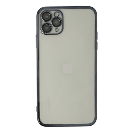 Apple iPhone 11 Pro Uyumlu Kılıf Lensli Silikon - Siyah