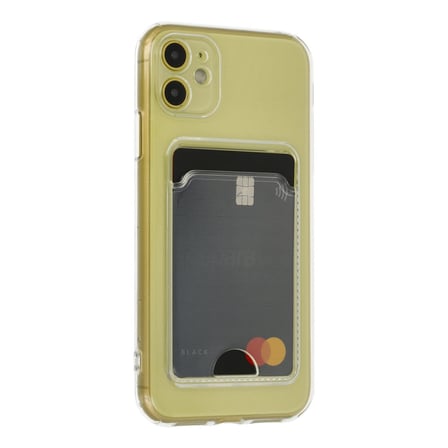Apple iPhone 11 Uyumlu Kılıf Kart Şeffaf Silikon - Şeffaf