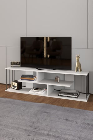 Gzd TV Ünitesi Beyaz 140 cm