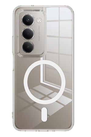 Xiaomi Redmi 15 4G Uyumlu Combo Sert Şeffaf Magsafe Kapak - Şeffaf