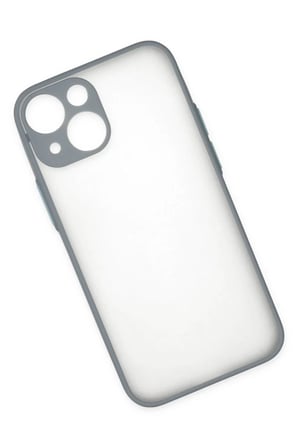 Apple iPhone 15 Plus Uyumlu Kılıf Montreal Silikon Kapak - Gri