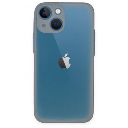 Apple iPhone 15 Plus Uyumlu Kılıf Montreal Silikon Kapak - Gri