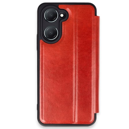 Vivo Y18 Uyumlu Kılıf Flip Cover - Kırmızı