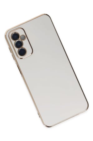 Samsung Galaxy M23 Uyumlu Kılıf Volet Silikon - Beyaz