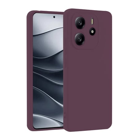 Xiaomi Redmi Note 14 4G Uyumlu Kılıf First Silikon - Mürdüm