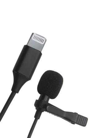 Lightning 2 Metre Double Mikrofon - Siyah