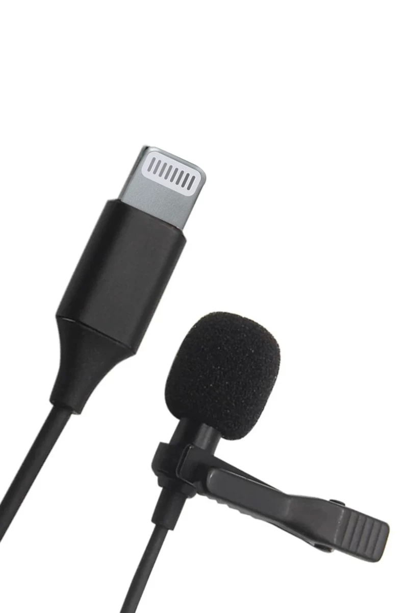 Lightning 2 Metre Double Mikrofon - Siyah