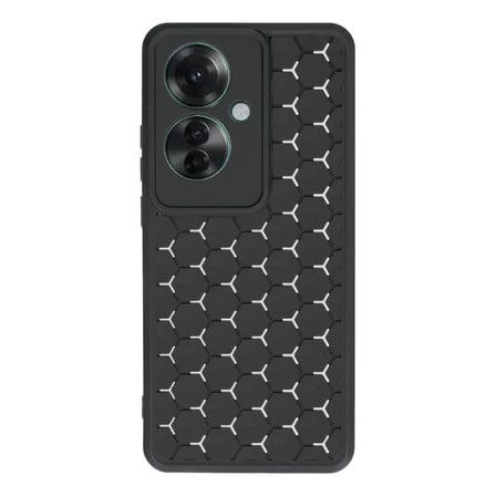 Oppo Reno 11F Uyumlu Kılıf Petek Silikon Kapak - Siyah