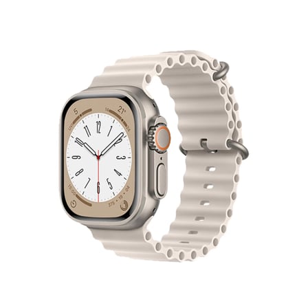Apple Watch 38mm Uyumlu Ocean Kordon - Krem