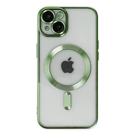 Apple İphone 14 Plus Uyumlu Kılıf Kross Magnetice Kapak - Koyu Yeşil