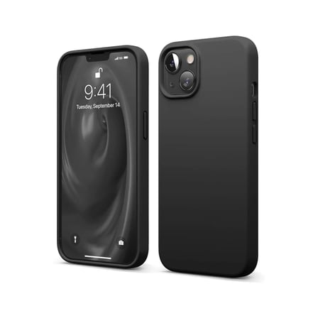 Apple iPhone 14 Uyumlu Kılıf First Silikon - Siyah