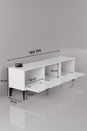 Royal TV Sehpası Suntalam Beyaz 160x35