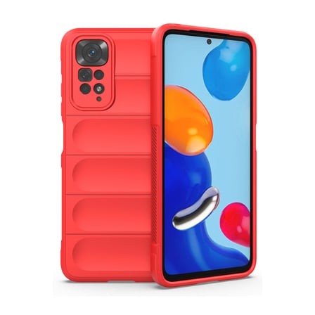 Xiaomi Redmi Note 11 Uyumlu Kılıf Optimum Silikon - Kırmızı