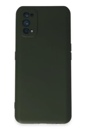 Realme 7 Pro Uyumlu Kılıf Nano içi Kadife Silikon - Koyu Yeşil