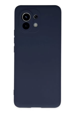 Mi 11 Kılıf Nano içi Kadife Silikon - Lacivert