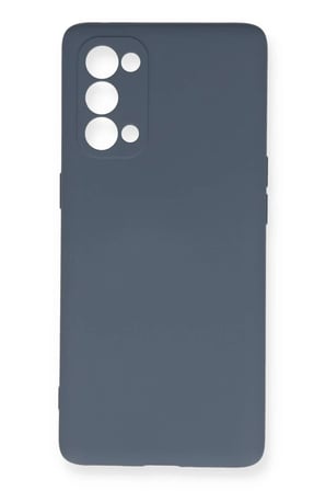 Oppo Reno 5 Pro Uyumlu Kılıf Nano içi Kadife Silikon - Gri