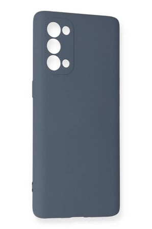 Oppo Reno 5 Pro Uyumlu Kılıf Nano içi Kadife Silikon - Gri