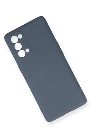 Oppo Reno 5 Pro Uyumlu Kılıf Nano içi Kadife Silikon - Gri