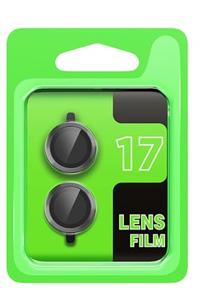 Apple iPhone 17 Uyumlu Raze Metal Kamera Lens - Gri