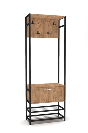 Metal Portmanto Kahverengi 180 cm