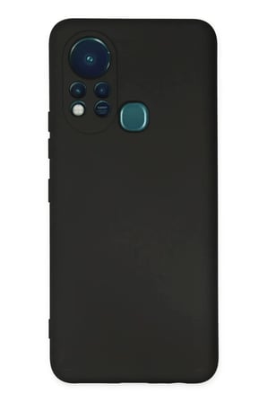İnfinix Hot 11s Uyumlu Kılıf Nano içi Kadife Silikon - Siyah