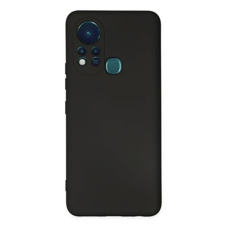 İnfinix Hot 11s Uyumlu Kılıf Nano içi Kadife Silikon - Siyah