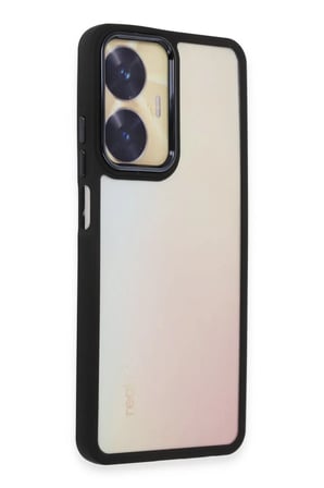 Realme C55 Uyumlu Kılıf Dora Kapak - Siyah