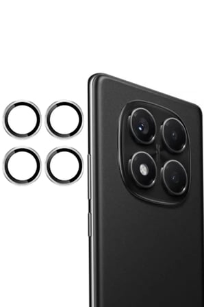 Joko Xiaomi Redmi Note 14 Pro 4G Uyumlu PVD Metal Kamera Lens - Gümüş