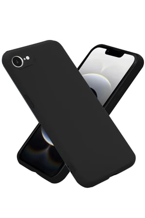 Apple iPhone 16E Uyumlu Kılıf First Silikon - Siyah