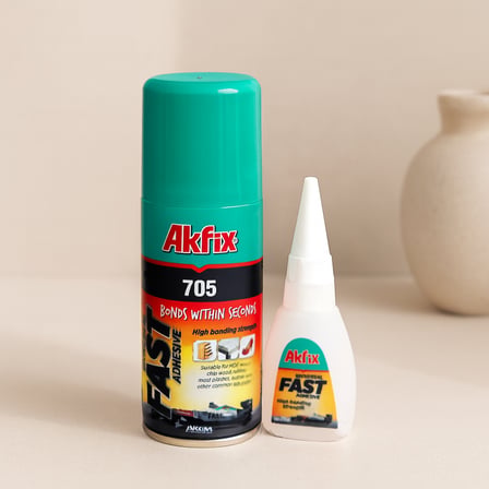 Akfix 705 Hızlı Çok Amaçlı Yapıştırıcı Seti 100 ml + 25 g