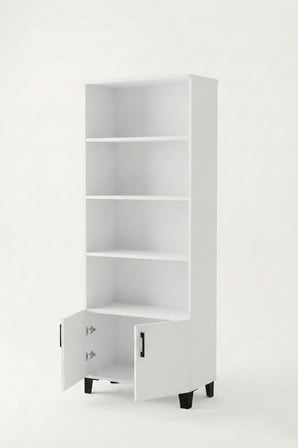 Çok Amaçlı Kitaplık Suntalam Beyaz 75x190