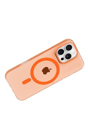 Joko Apple iPhone 16 Pro Max Uyumlu PC Blank Magsafe Kapak - Turuncu