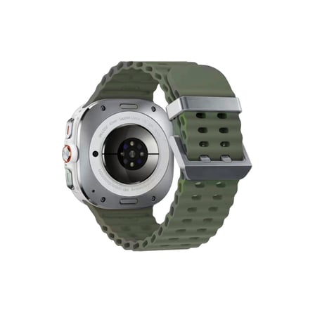 Watch 7 Ultra KR417 Rug Silikon Kordon - Koyu Yeşil