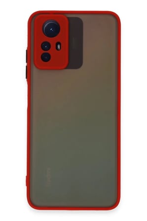 Xiaomi Redmi Note 12S Uyumlu Kılıf Montreal Silikon Kapak - Kırmızı