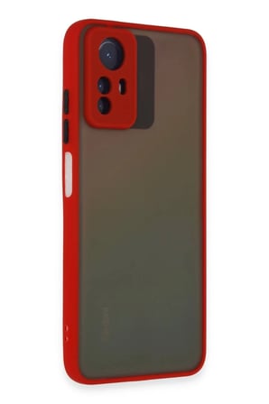Xiaomi Redmi Note 12S Uyumlu Kılıf Montreal Silikon Kapak - Kırmızı