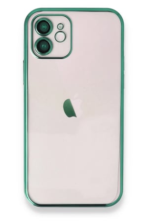 Apple iPhone 11 Uyumlu Kılıf Lensli Silikon - Yeşil