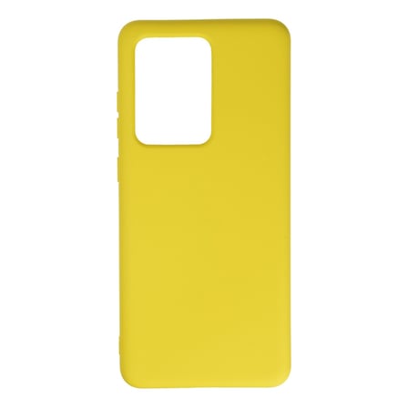 Samsung Galaxy S20 Ultra Uyumlu Kılıf Nano içi Kadife Silikon - Sarı