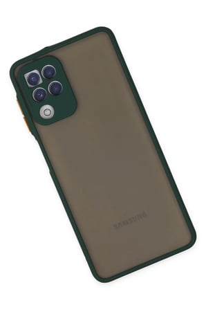 Samsung Galaxy A22 Uyumlu Kılıf Montreal Silikon Kapak - Yeşil