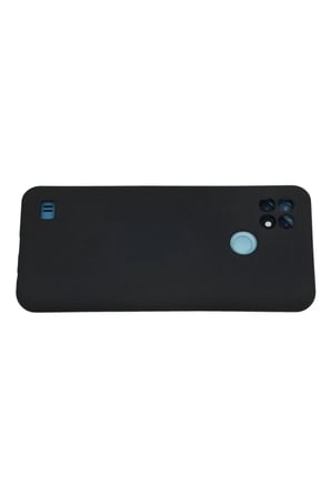 Realme C21 Uyumlu Kılıf Nano içi Kadife Silikon - Lacivert