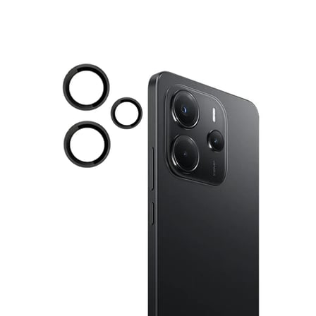 Joko Xiaomi Redmi Note 14 4G Uyumlu PVD Metal Kamera Lens - Siyah