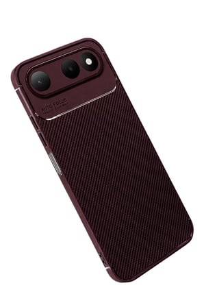 Tecno Spark 50 5G Uyumlu Auto Focus Karbon Kapak - Bordo