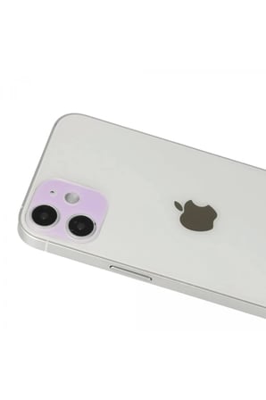Apple iPhone 12 Uyumlu Rainbow Kamera Lens Koruma Cam - Mor