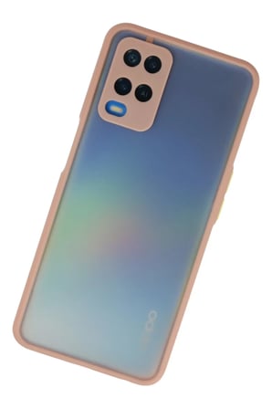 Oppo A54 4G Uyumlu Kılıf Montreal Silikon Kapak - Pembe