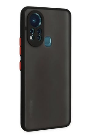 İnfinix Hot 11s Uyumlu Kılıf Montreal Silikon Kapak - Siyah