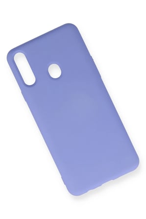 Samsung Galaxy A20S Uyumlu Kılıf Nano içi Kadife Silikon - Lila