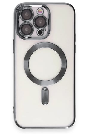 Apple İphone 15 Pro Uyumlu Kilif Kross Magneticsafe Kapak Titan Gri