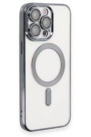 Apple İphone 15 Pro Uyumlu Kilif Kross Magneticsafe Kapak Titan Gri