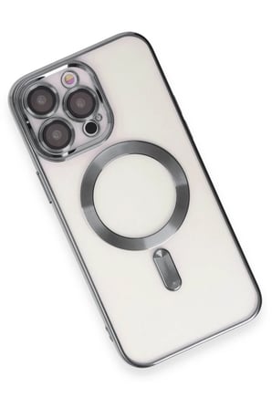 Apple İphone 15 Pro Uyumlu Kilif Kross Magneticsafe Kapak Titan Gri
